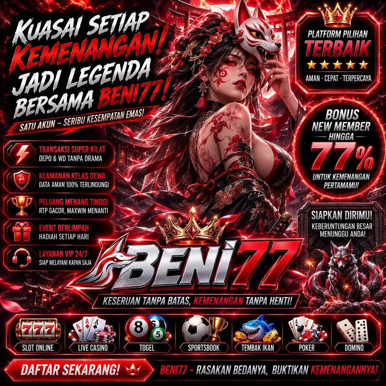 BENI77 Banner